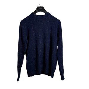 Scotch & Soda Men’s Large Navy Speckled Knit Crewneck Sweater